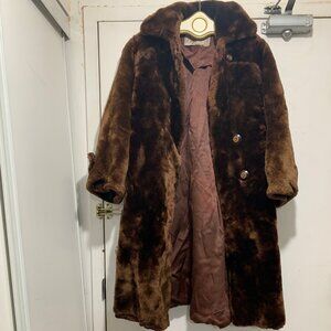 SIMPSON'S VINTAGE MOUTON FUR HEAVY COATS SIZE M/L